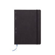 Weekly diary Vega L 2023 black with embossing