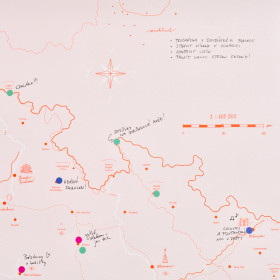 Nástěnná mapa Česka