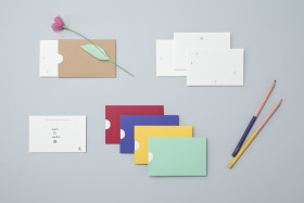 Compliment slips with paper wallet – heart