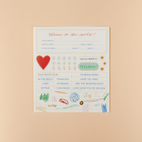Welcome baby stickers - english
