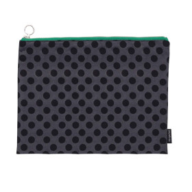 Large Fabric Case - black dots