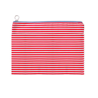 Large Fabric Case - red stripes