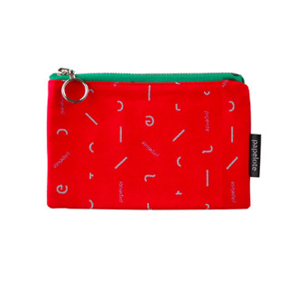 Fabric zipper case XS - papelote design red