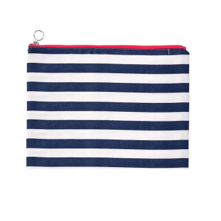 Large Fabric Case - large blue stripes