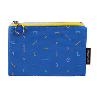 Fabric zipper case XS - papelote design blue