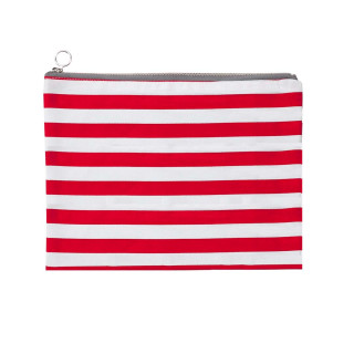 Large Fabric Case - large red stripes