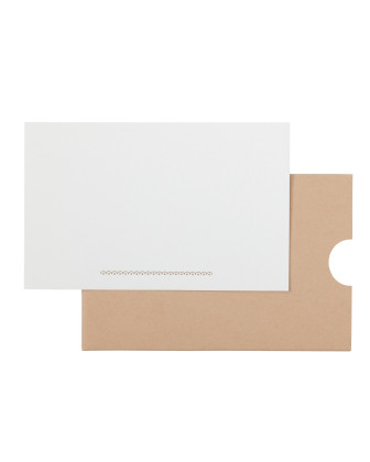 Compliment slips with paper wallet – scallops