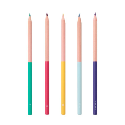 ‘Topless’ coloured pencils - set