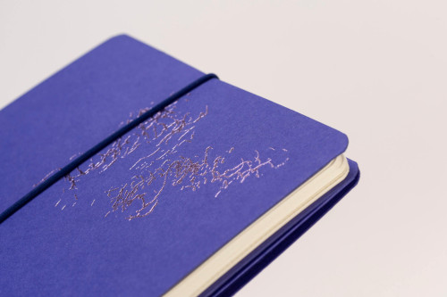 Detail of purple diary for 2023