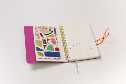 Diary with stickers to decorate