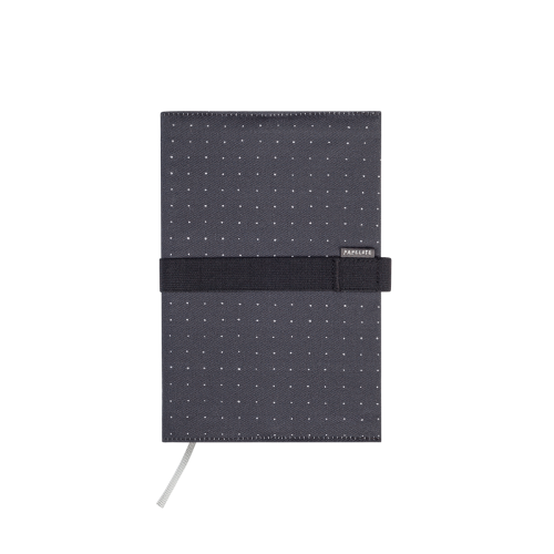 Black fabric cover with dots